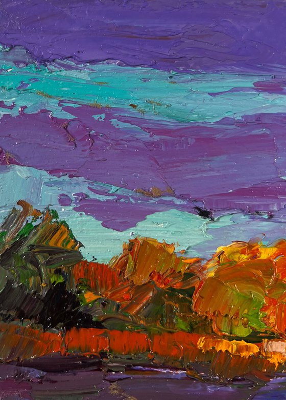 Autumn Colors in Warm Evening Light