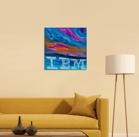 Commissioned painting - IBM on the sky