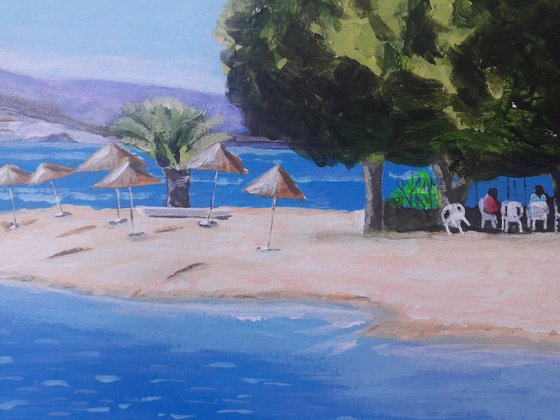 Mediterrenian and Aegean beach painting