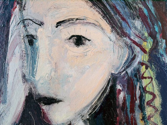 the portrait of Nusch Éluard (inspired by Picasso)