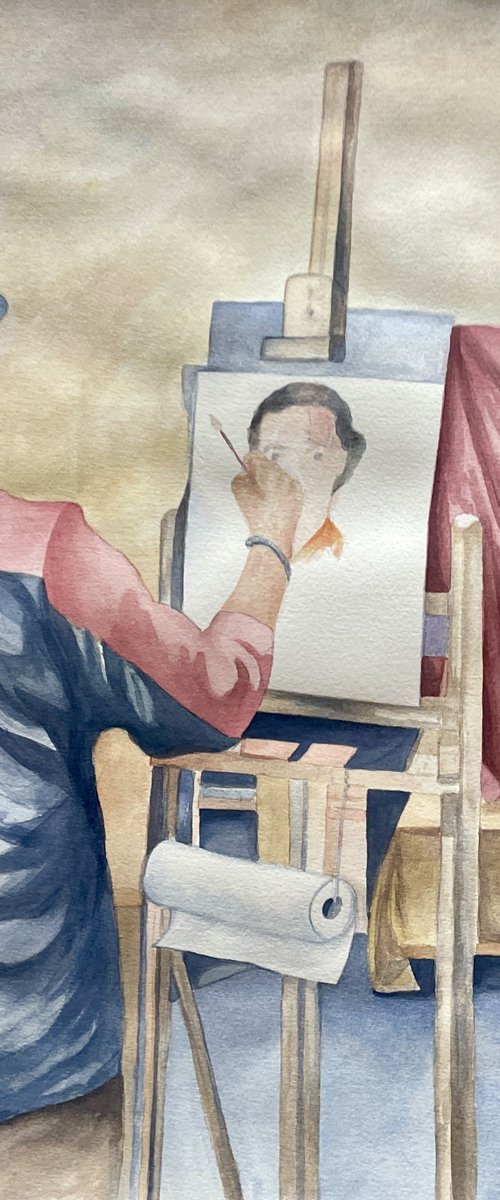 Studio Portrait Painting by Rosie Brown