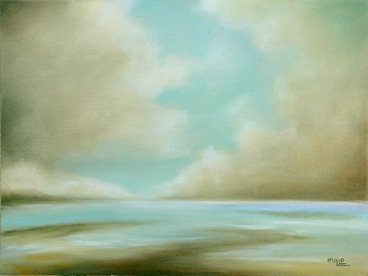 Photorealistic Landscape Oil Painting By Mullo Art, 16 X 12", Breadth, Original Artwork