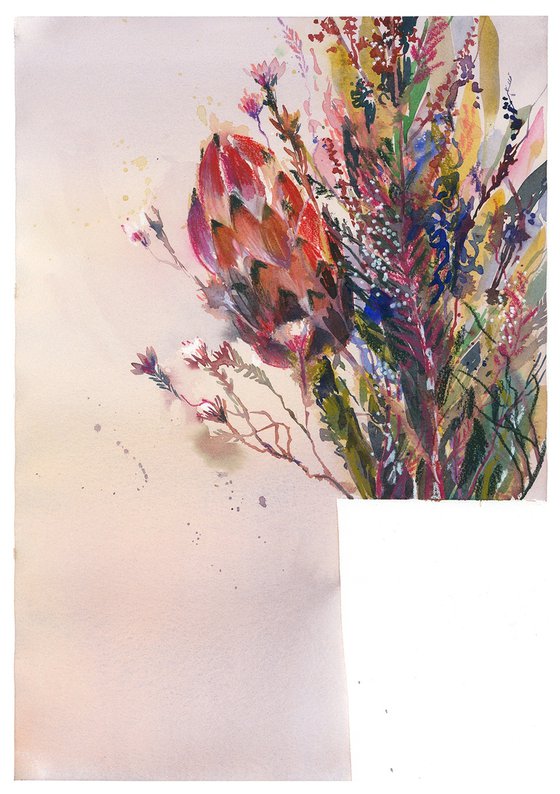 The White Vase #2 (Artist's home series) - 42x30 cm