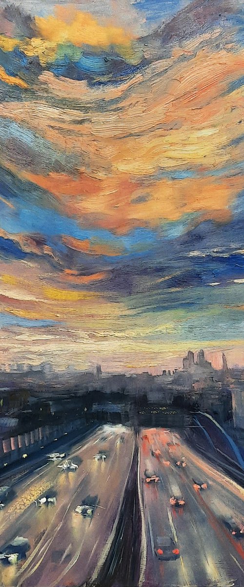 Sky above the City. by Irina Sergeyeva