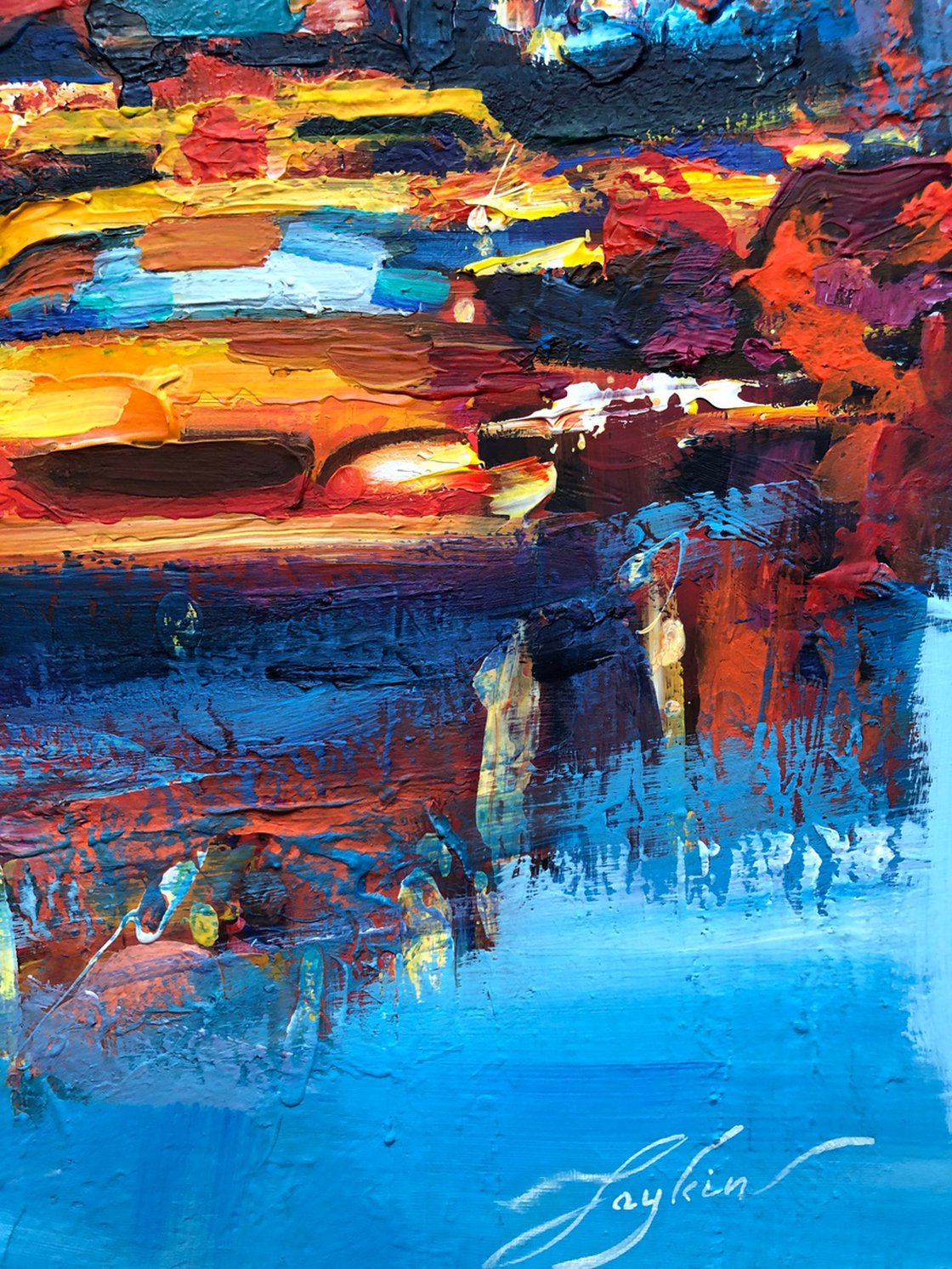Original Acrylic Painting - Manhattan Pulse by Viacheslav Zaykin