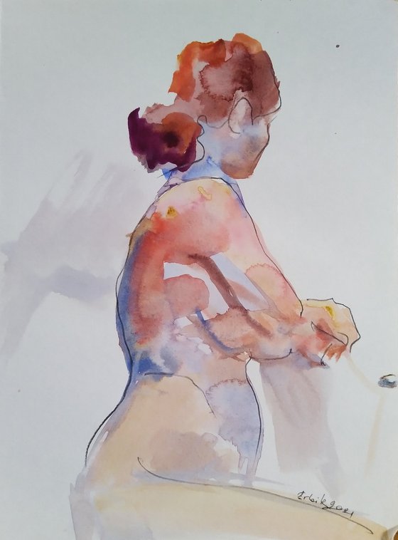 NUDE.04 20210907 ("Woman naked painting")