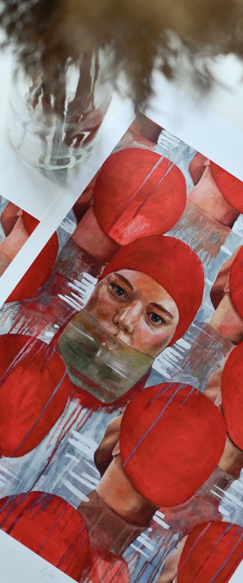 Limited edition prints ( 20 pieces) of original painting by Anastasiia Korsakova by Anastasia Korsakova