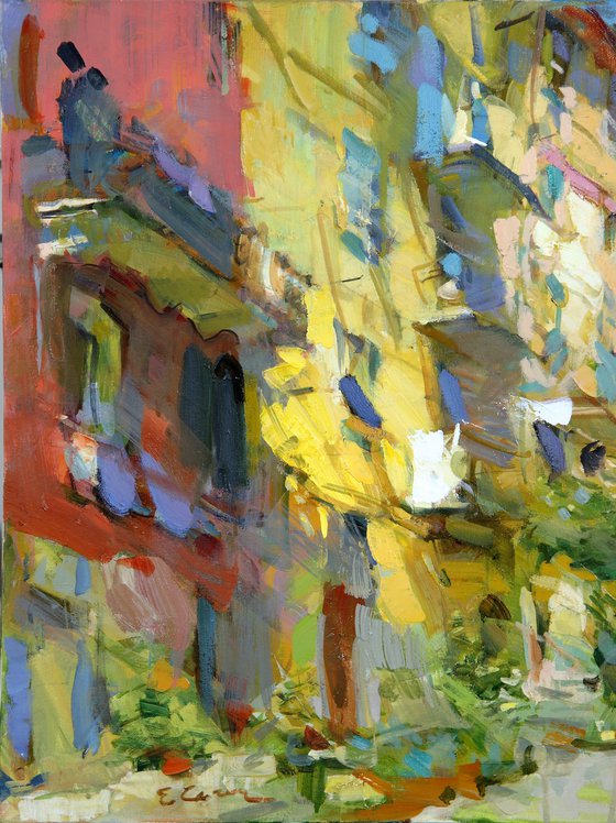 "Street in Riomaggiore"