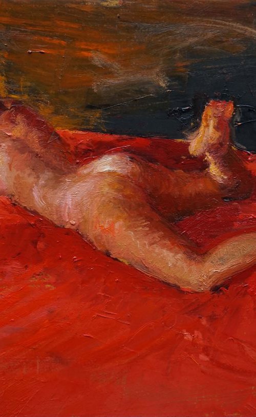 The raised foot by Manuel Leonardi