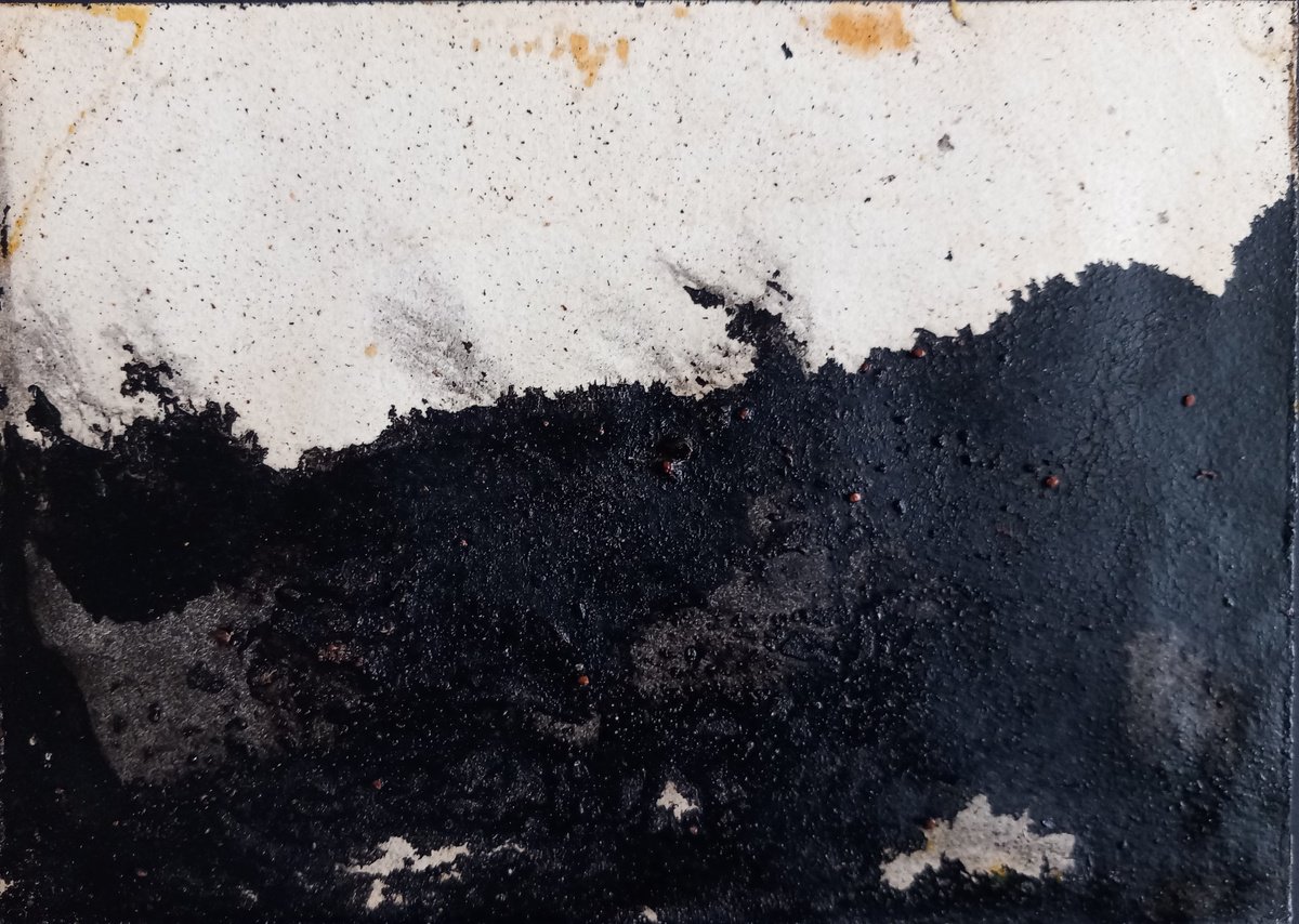 Expressive Landscape Painting By Adam Grose Ma Pgce, 7 X 5, Starry Night, Original Artwork