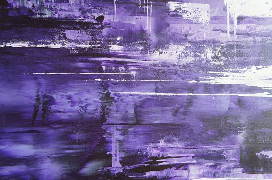 Purple Meltdown (100 x 100 cm) XXL (40 x 40 inches)