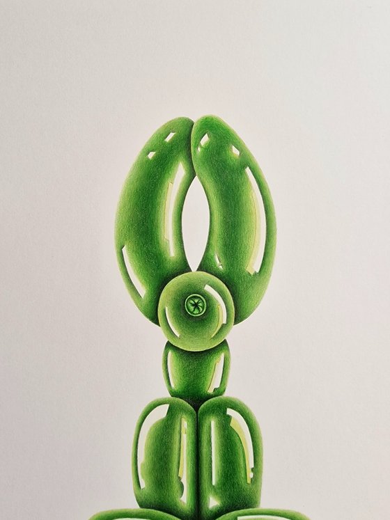 Green Balloon Dog