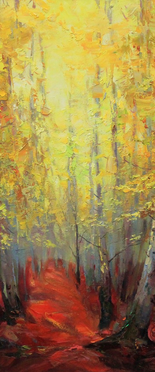 "Autumn in the aspen forest" by Alisa Onipchenko-Cherniakovska