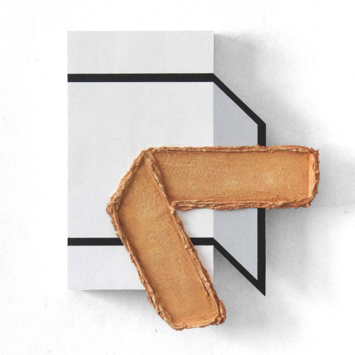 Geometric Abstract Acrylic Painting By Martin Singer, 10 X 11", Beptnp-25, Original Artwork