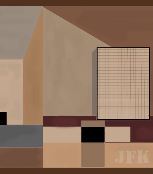LIBRARY K   59"X28" by Joe McHarg