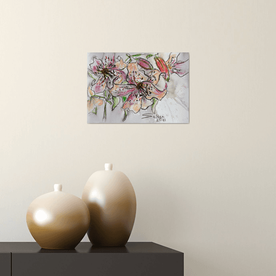 Tiger Lilies 02 /  ORIGINAL PAINTING