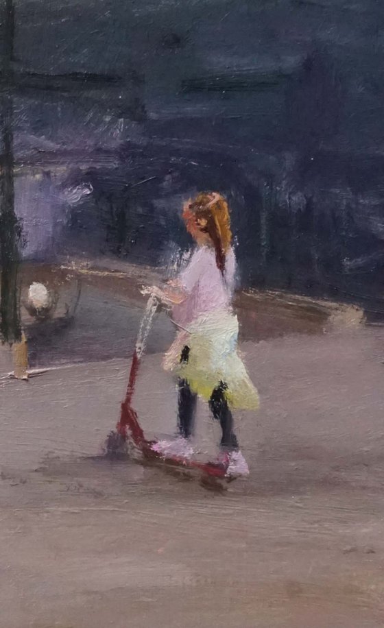 Two stage in passers-by's life