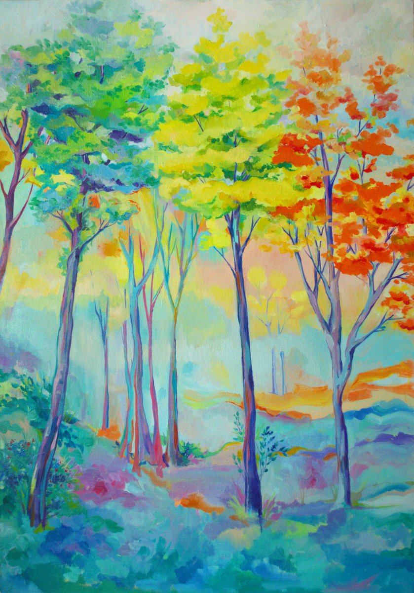 Autumn in pastel shades by Tamar Mindiashvili-Adamia