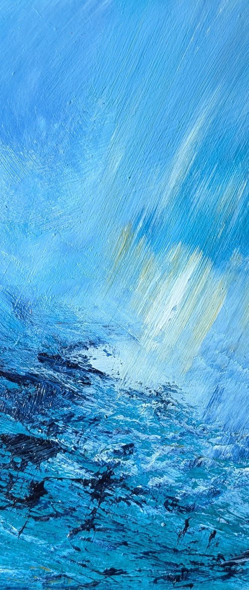 Abstract Windswept Summit by Mel Graham