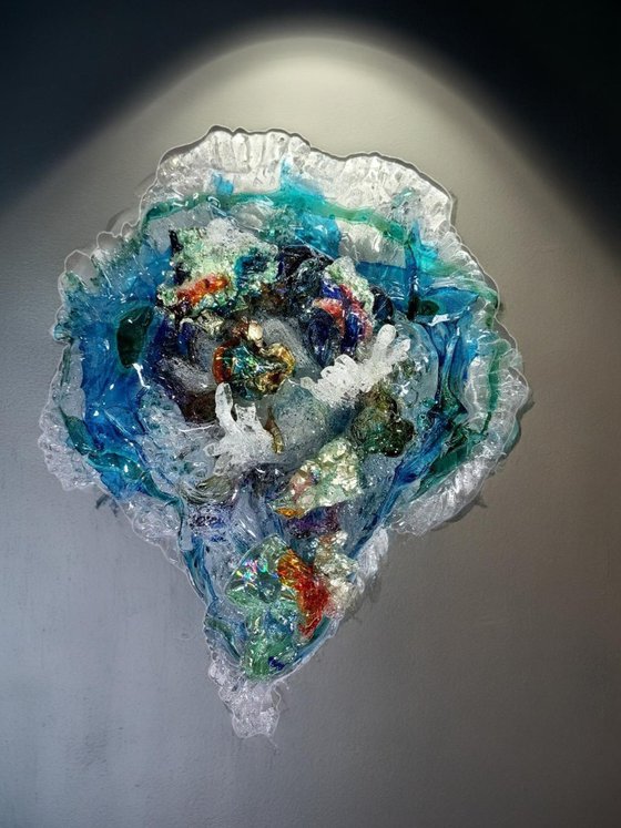 Glass Sculpture Ocean