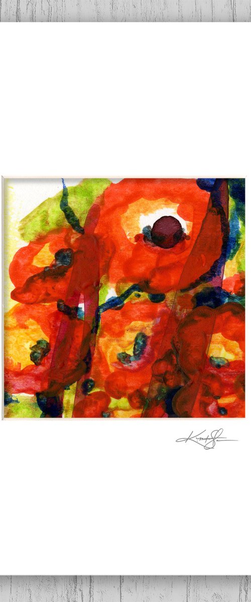 Encaustic Floral 7 by Kathy Morton Stanion