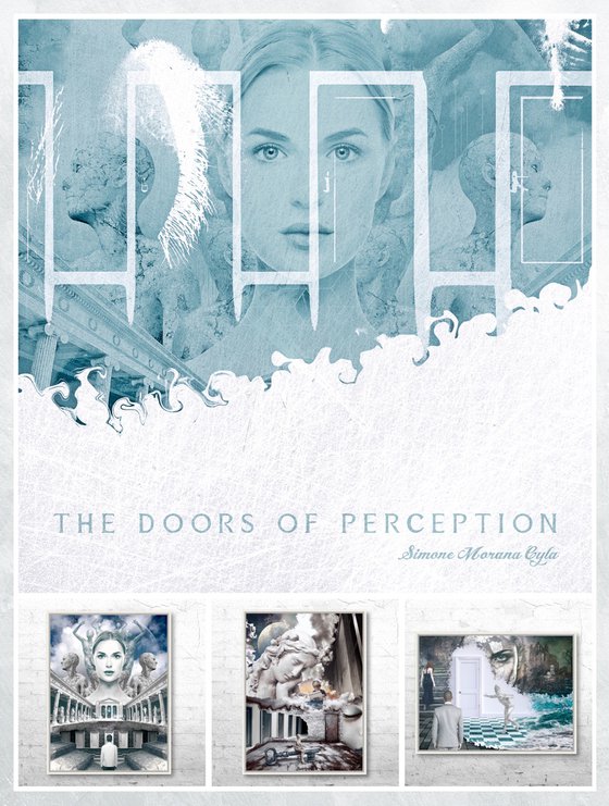 OPEN THE DOOR | Digital Painting printed on Alu-Dibond with White wood frame | Unique Artwork | 2019 | Simone Morana Cyla | 85 x 63 cm | Art Gallery Quality | Published