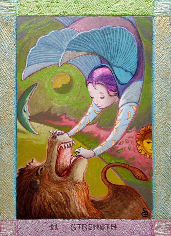 STRENGHT, MAJOR ARCANA OF THE MOON, 11
