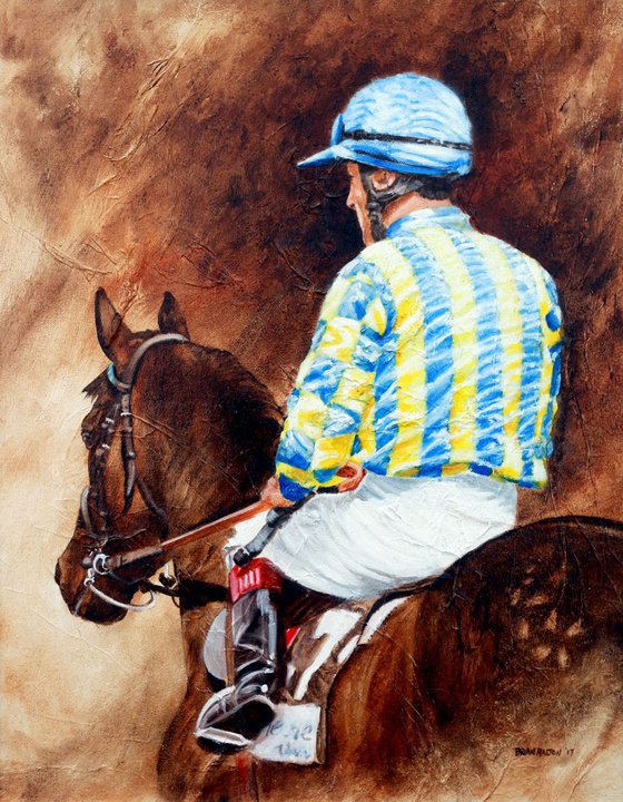 Jockey In Stripes