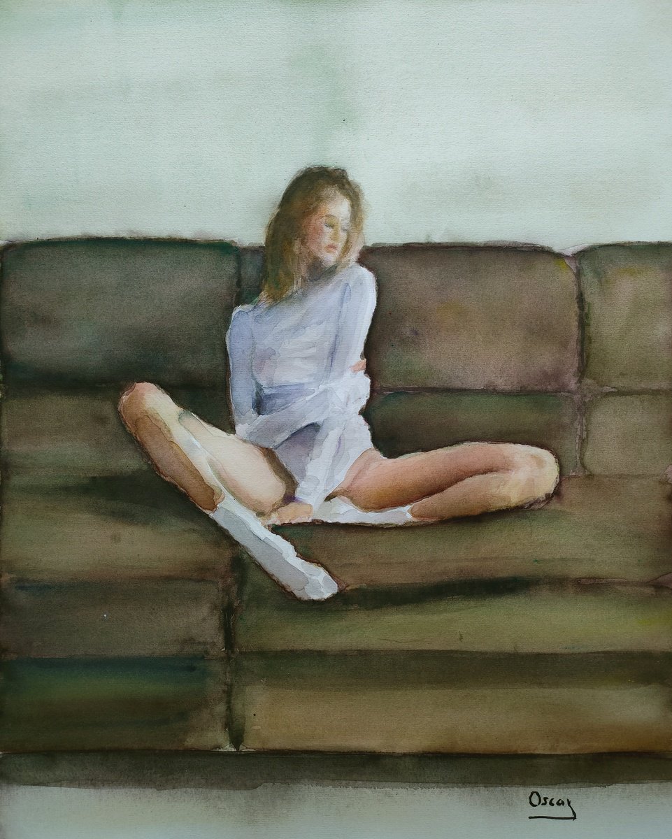 Impressionistic Watercolour , W-Nn33 By Oscar Alvarez Pardo, 16 X 20, Artwork For Sale On Artfinder