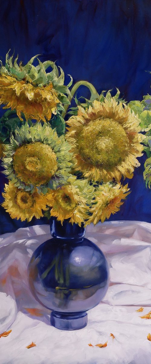 "Bouquet of sunflowers" by Gennady Vylusk