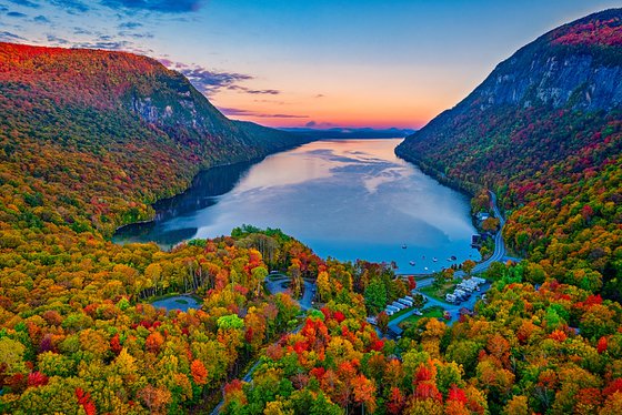 Lake Willoughby, Autumn Dawn