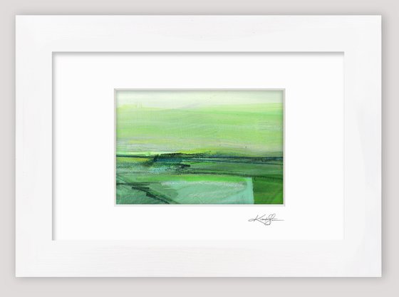 Journey 2020-44 - Small Landscape Seascape painting by Kathy Morton Stanion