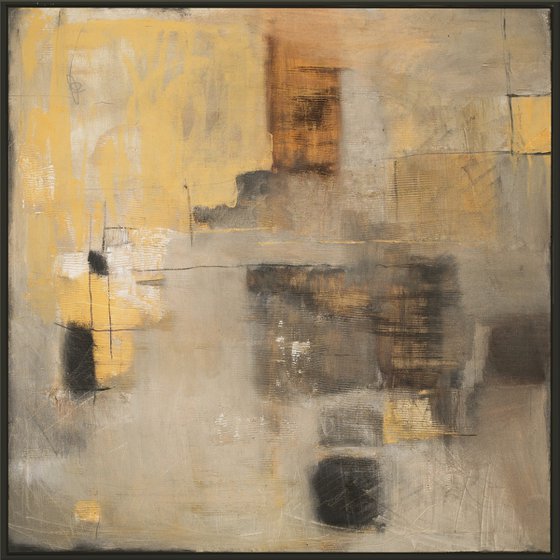 Wabi-Sabi #2  30x30" 76x76cm Abstract Art by Bo Kravchenko