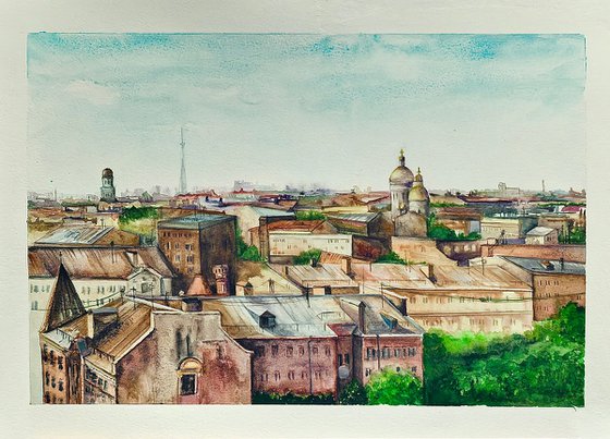 Panoramic view of the city.