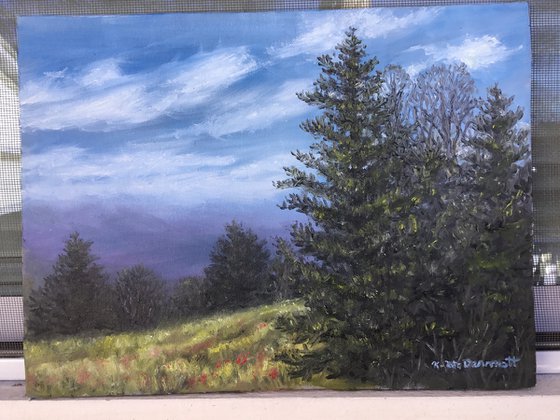 MOUNTAIN MELODY - oil 9X12 canvas