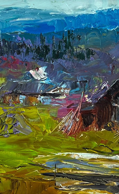 Village in the Mountains by Boris Serdyuk