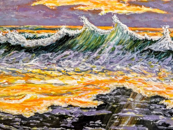 Seascape In The Florida Highwaymen Style