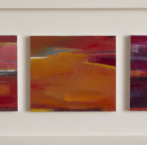 Triptych Abstract Miniature - Commission for Urbain Bruyere by Damien Venditti