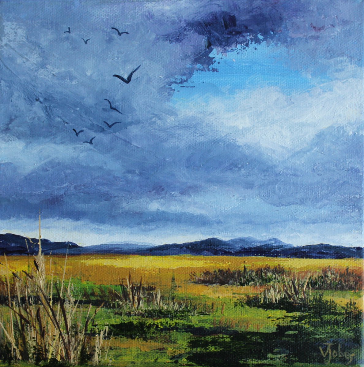 Storm Clouds over the Moor by Valerie Jobes