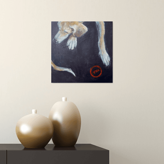 Ears, paws and tail. (Ears)