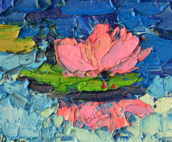 ABSTRACT LILY POND IMPRESSION