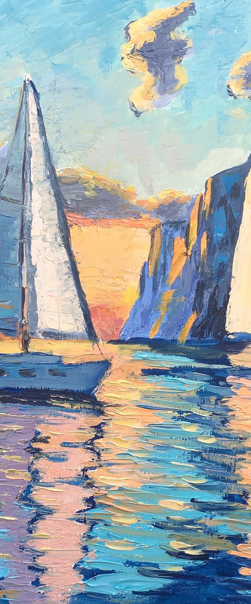 Coastal scene by Elena Sokolova
