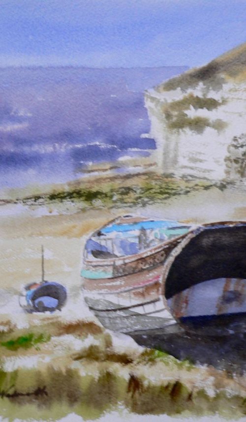 Old Fishing Boat, Flamborough by Colin Wadsworth