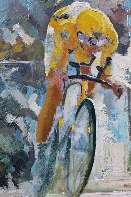 The Time Trial (Cycling Painting)