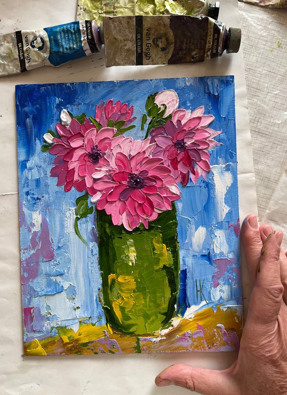 Dahlias Painting