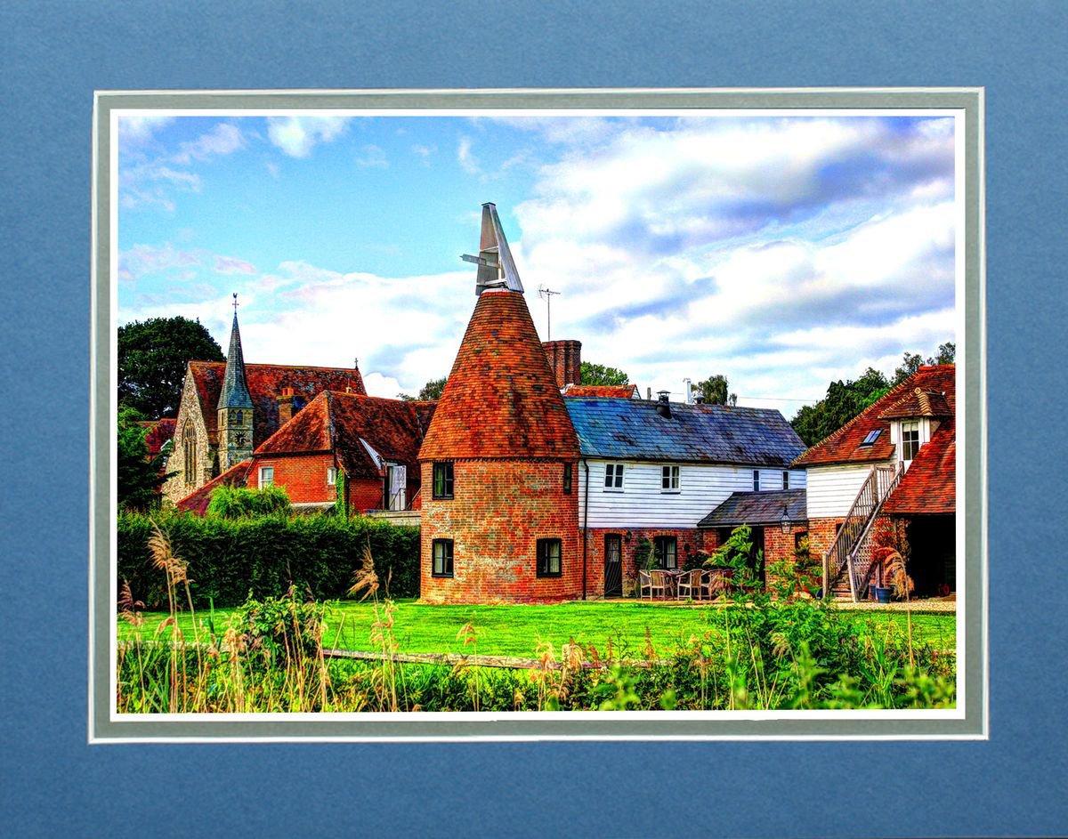 England ye olde oasthouse church and barn by Robin Clarke