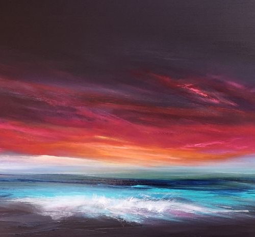Seascape - Light in the Darkness 5 by Mel Graham