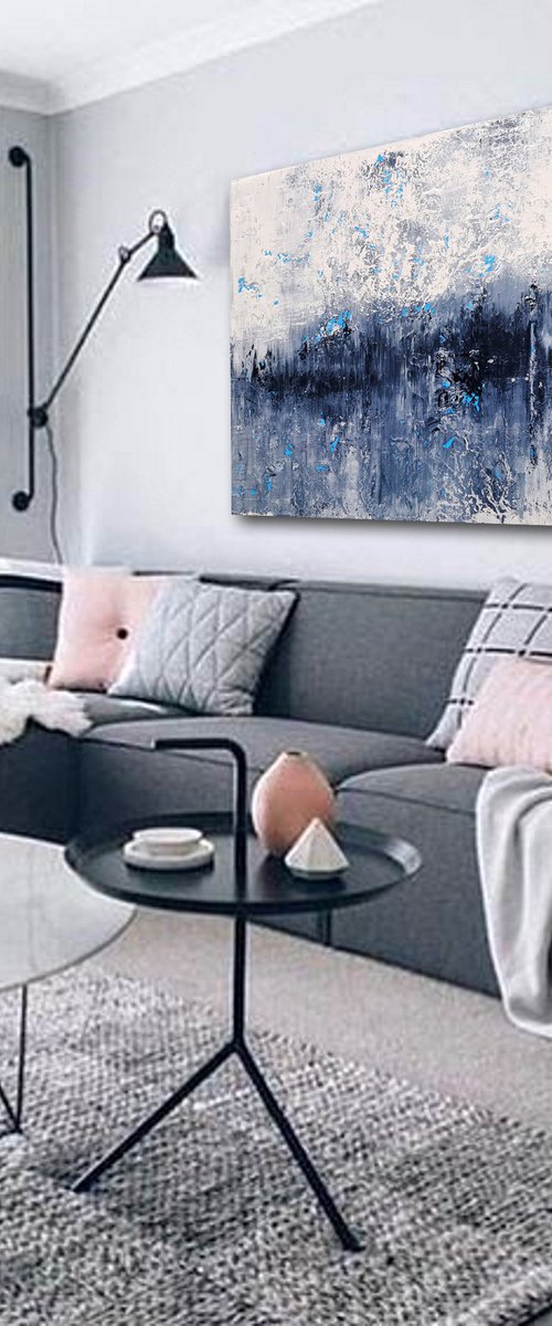 150x100cm. / abstract painting / Abstract 1272 by Alex Senchenko