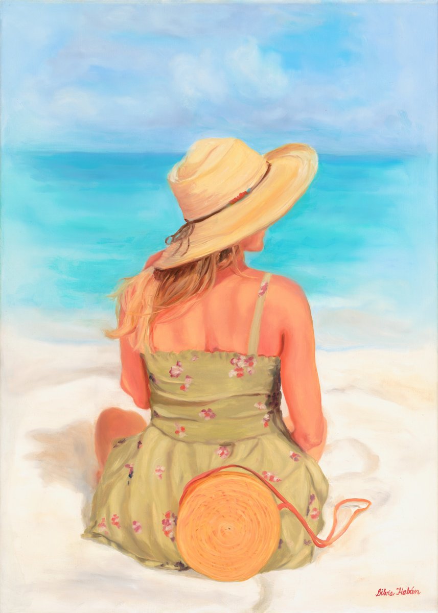 Photorealistic Oil Painting , Waiting For A Date By Silvia Haban, 22 X 30, Artwork For Sale On Artfinder