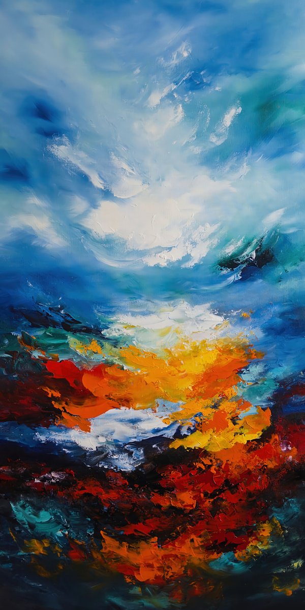 Silent Morning 81 By Art By Catalin, 30 X 60, Artwork For Sale On Artfinder